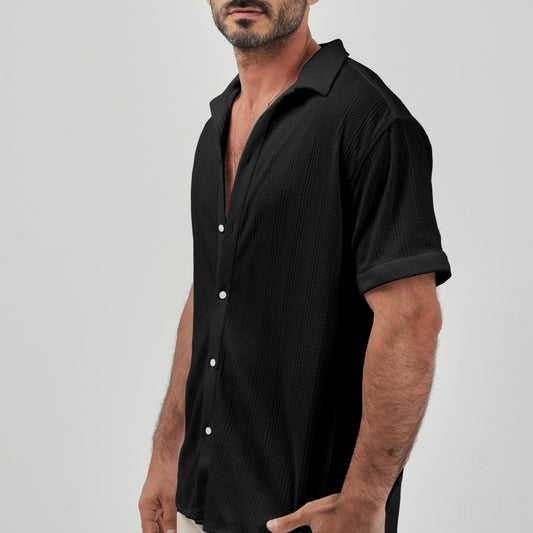 Black Jacquard Shirt