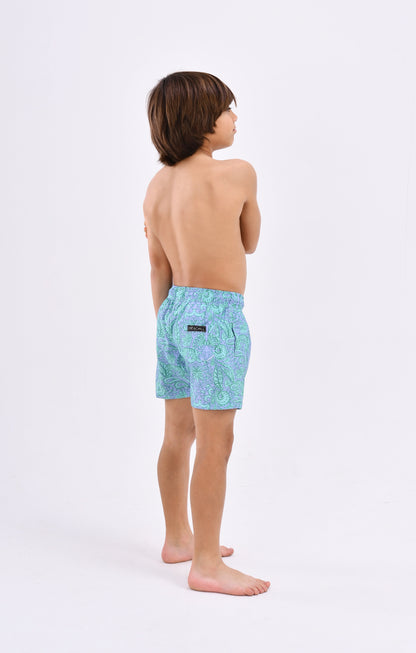 B - Turquoise Floral