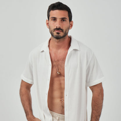 White Jacquard Shirt