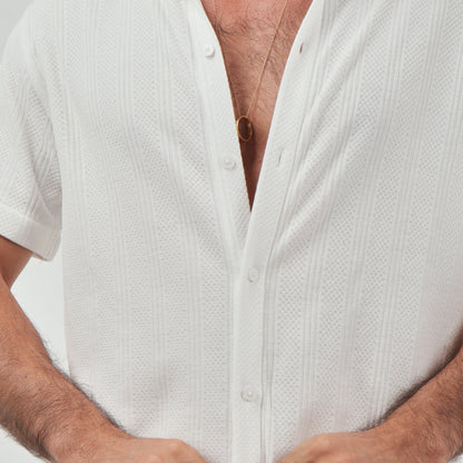 White Jacquard Shirt