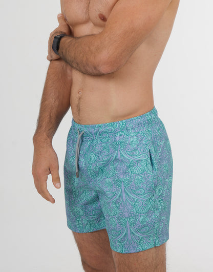 Turquoise Floral